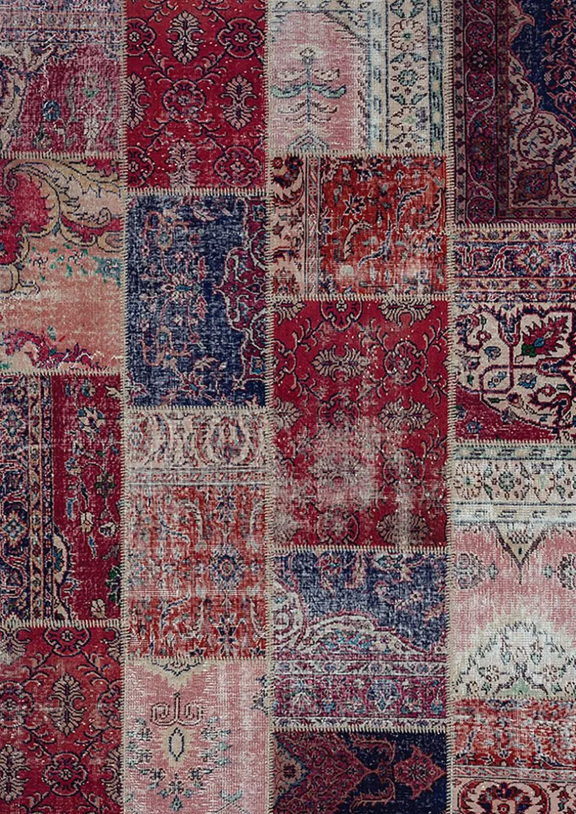 Vintage Teppich Patchwork 200 x 300 cm