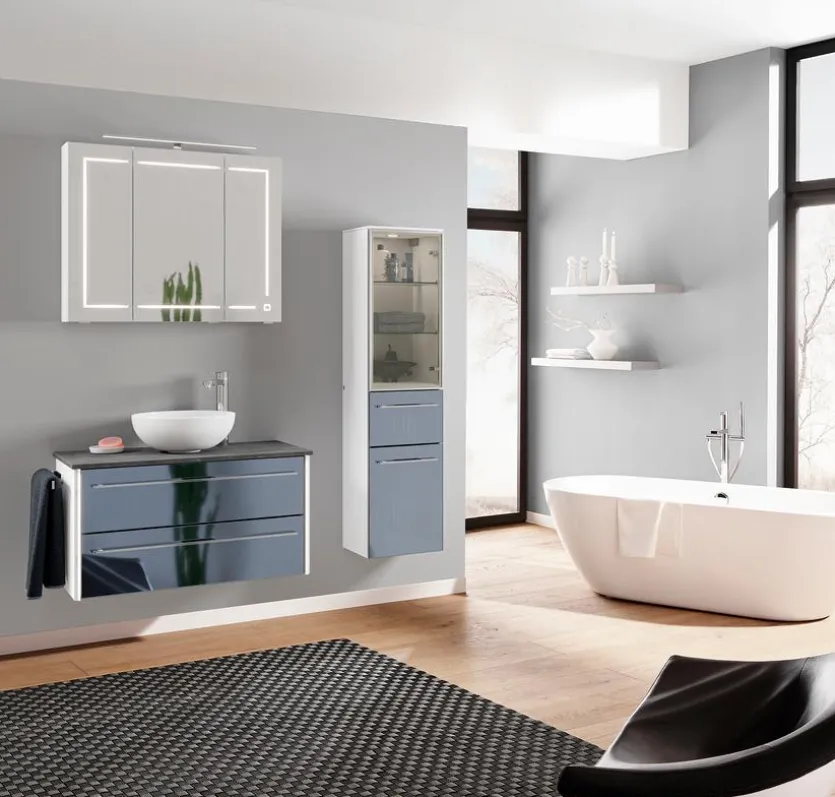 Vitrinen-Midischrank Leonardo living 116