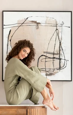 Wandbild 100 x 100 cm Dust Grau 54197