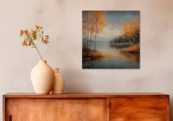 Wandbild 50 x 50 cm Autumn Landscape IV