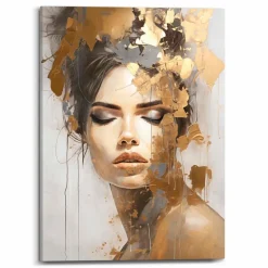 Wandbild 50 x 70 cm Chique Gold