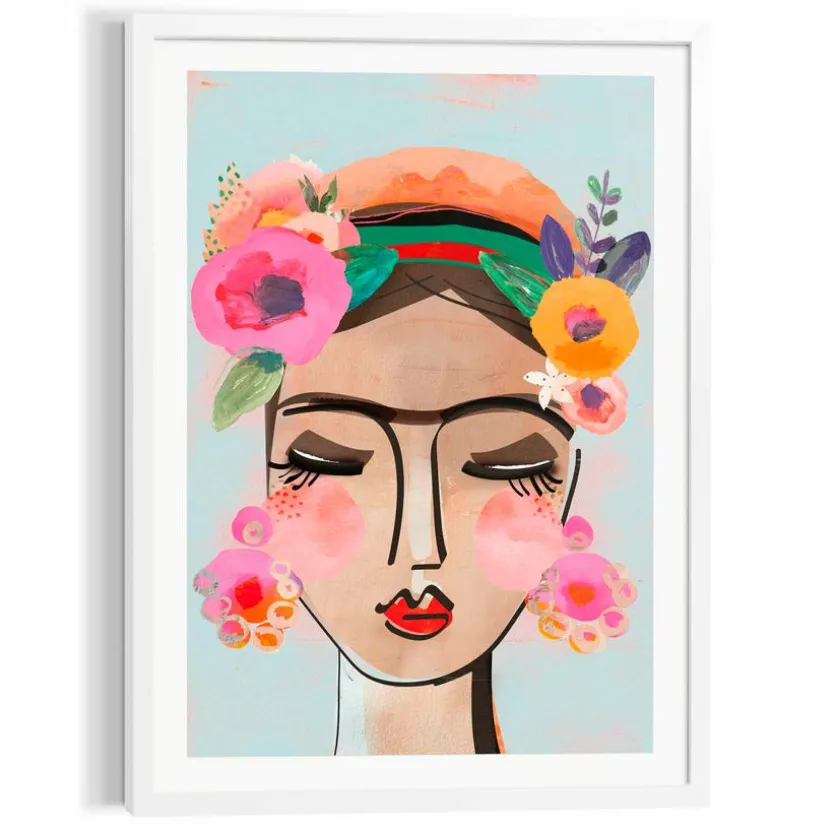 Wandbild 50 x 70 cm Colourful Face