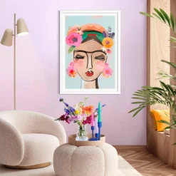 Wandbild 50 x 70 cm Colourful Face