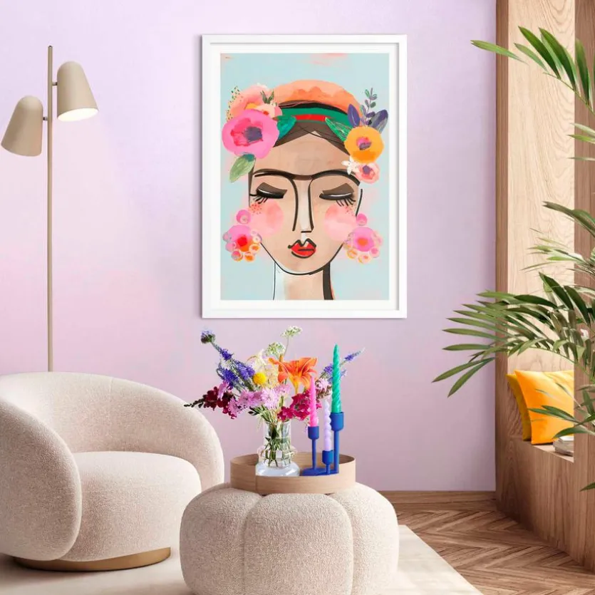 Wandbild 50 x 70 cm Colourful Face