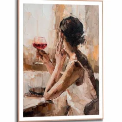Wandbild 50 x 70 cm Drinking Wine