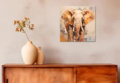 Wandbild 30 x 30 cm Elephant III