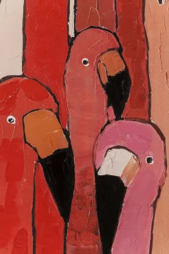 Wandbild 120 x 90 cm Flamingo Meeting