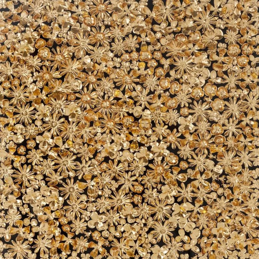 Wandbild 120 x 120 cm Gold Flower 39249