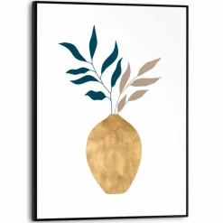 Wandbild 30 x 40 cm Golden Vase