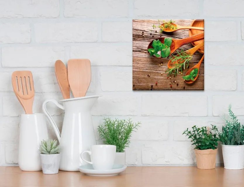 Wandbild 30 x 30 cm Herbs of Provence I