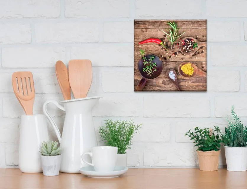 Wandbild 30 x 30 cm Herbs of Provence II