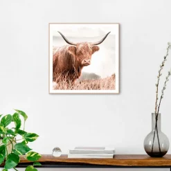 Wandbild 50 x 50 cm Highlander