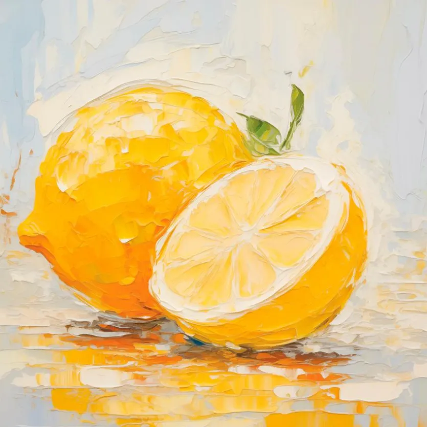 Wandbild 30 x 30 cm Lemon I