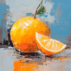 Wandbild 30 x 30 cm Orange I