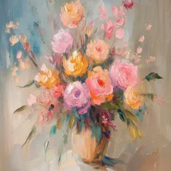 Wandbild 30 x 30 cm Pastel Roses IV