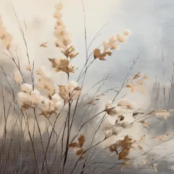 Wandbild 50 x 50 cm Soft Nature On Silver V