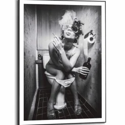 Wandbild 50 x 70 cm Toilet Pic