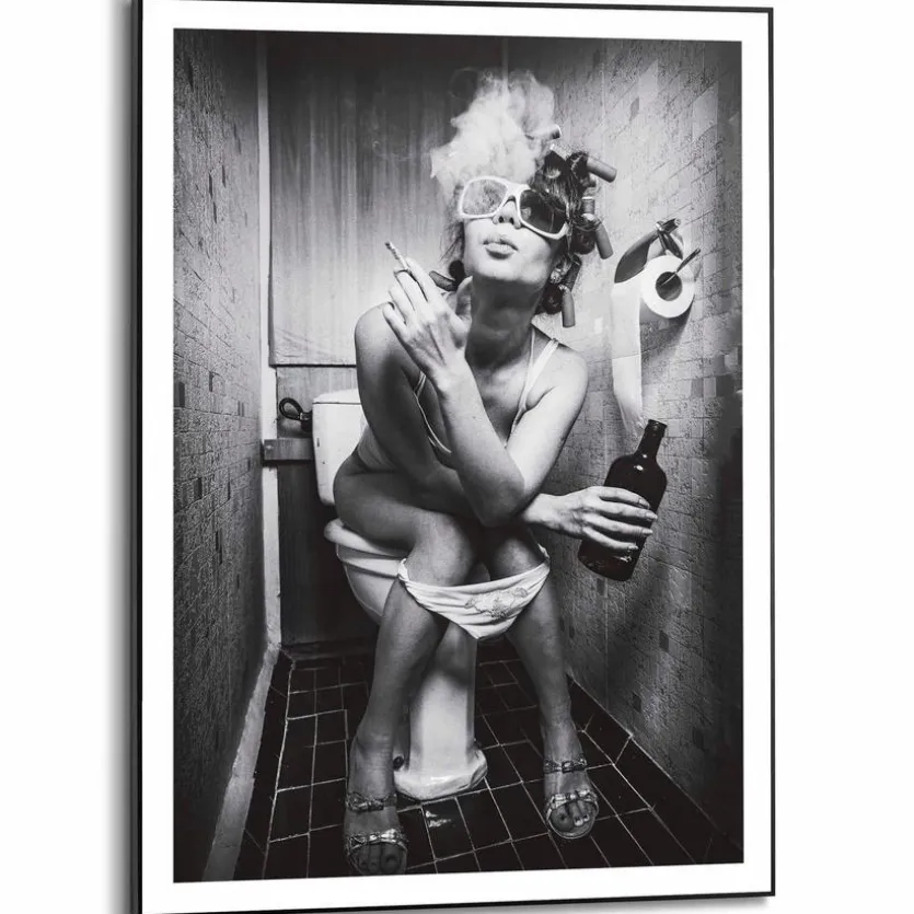 Wandbild 50 x 70 cm Toilet Pic
