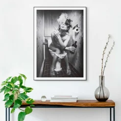 Wandbild 50 x 70 cm Toilet Pic