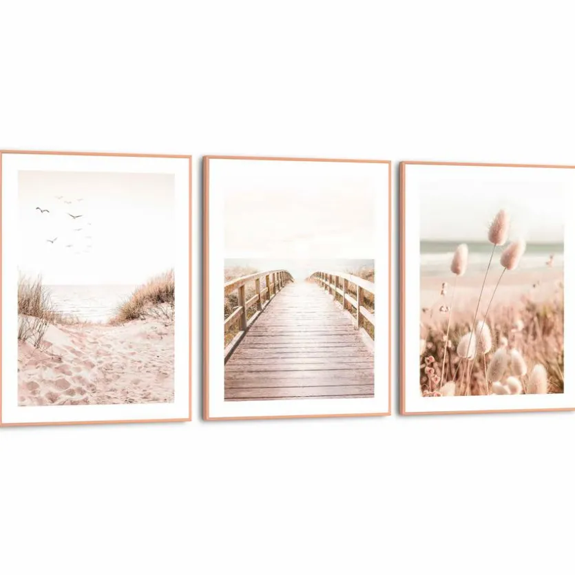 Wandbild Beach Coast 3tlg.