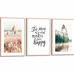Wandbild Nature Green 3tlg.