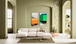 Wandbild 73 x 143 cm Abstract