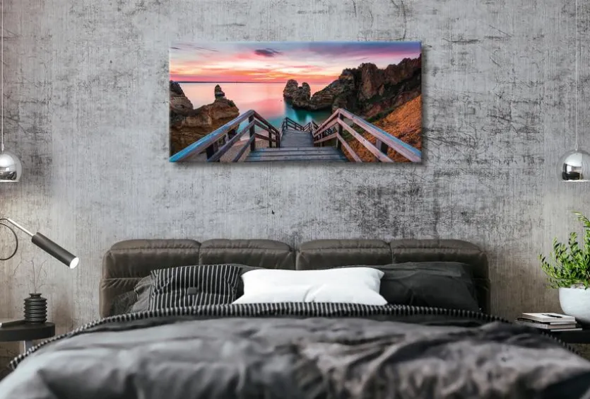 Wandbild 55 x 115 cm Algarve