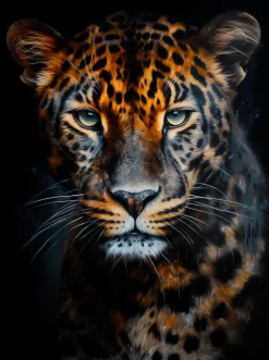 Wandbild 60 x 80 cm Amazing Leopard