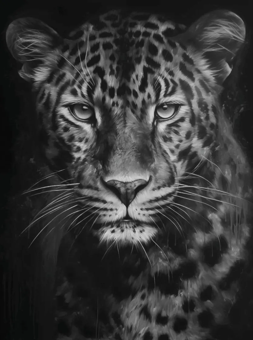 Wandbild 60 x 80 cm Amazing Leopard