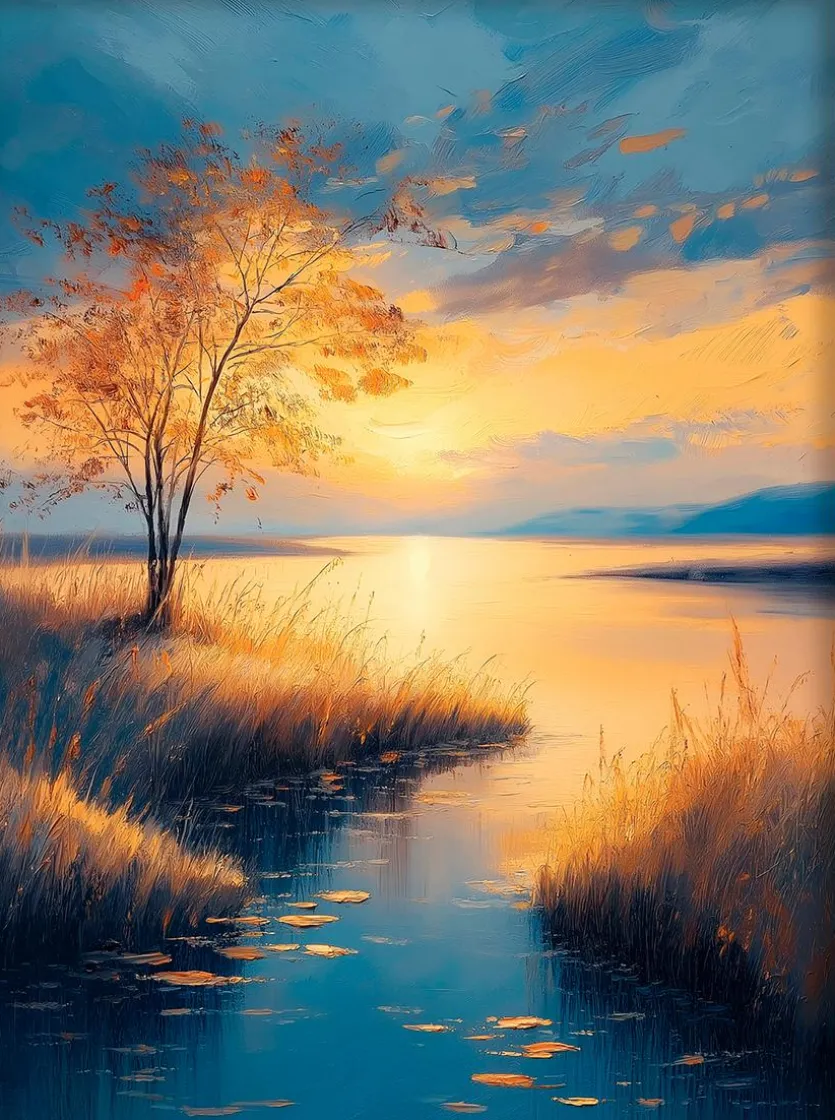 Wandbild 60 x 80 cm Atmospheric Landscape II