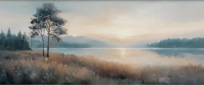 Wandbild 50 x 120 cm Atmospheric Landscape X