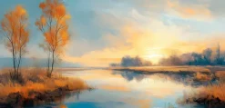 Wandbild 55 x 115 cm Atmospheric Landscape VI