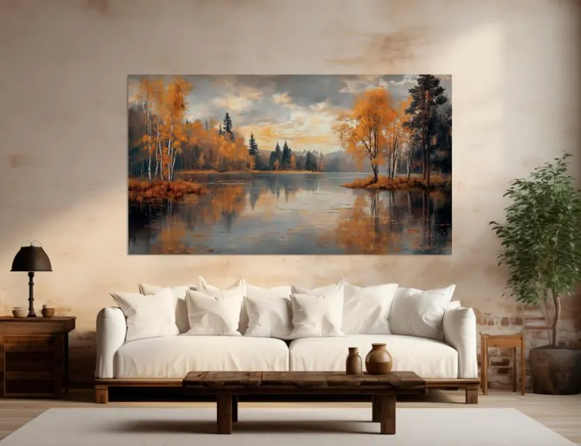 Wandbild 100 x 180 cm Autumn Landscape I
