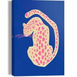 Wandbild 20 x 30 cm Blue Pink Cat