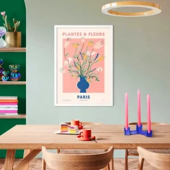 Wandbild 50 x 70 cm Blue Vase