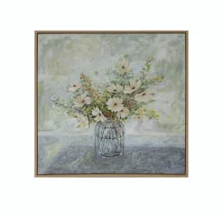 Wandbild 52,1 x 52,1 cm Blumenvase