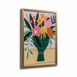 Wandbild 32 x 42 cm Blumenvase
