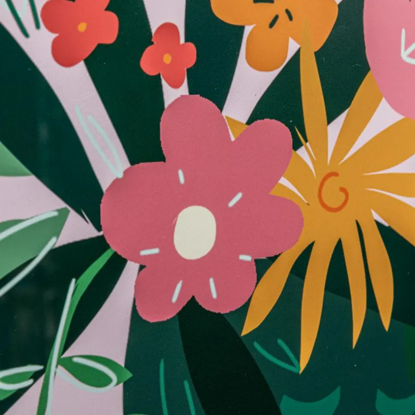 Wandbild 32 x 42 cm Blumenvase