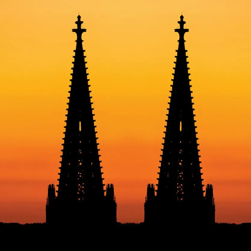 Wandbild 30 x 30 cm Cologne cathedral VI