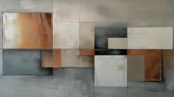 Wandbild 100 x 180 cm Copper Abstract I