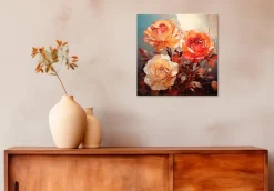 Wandbild 30 x 30 cm Dark Roses III