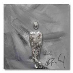 Wandbild 30 x 30 cm Einsamer Mann