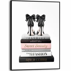 Wandbild 30 x 40 cm Fashion Books