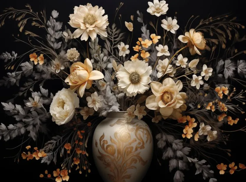 Wandbild 100 x 135 cm Floral Composition II