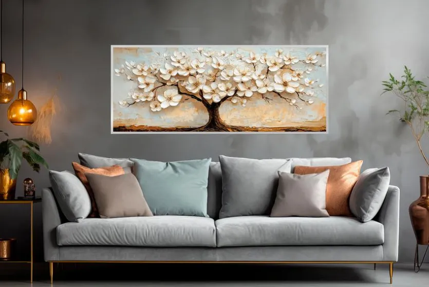 Wandbild 50 x 120 cm Floral Tree