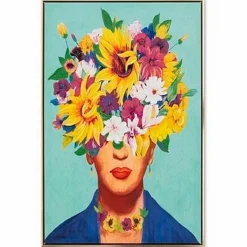 Wandbild 62,5 x 82,5 cm Frauenkopf