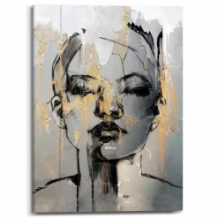 Wandbild 50 x 70 cm Golden Face