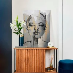 Wandbild 50 x 70 cm Golden Face