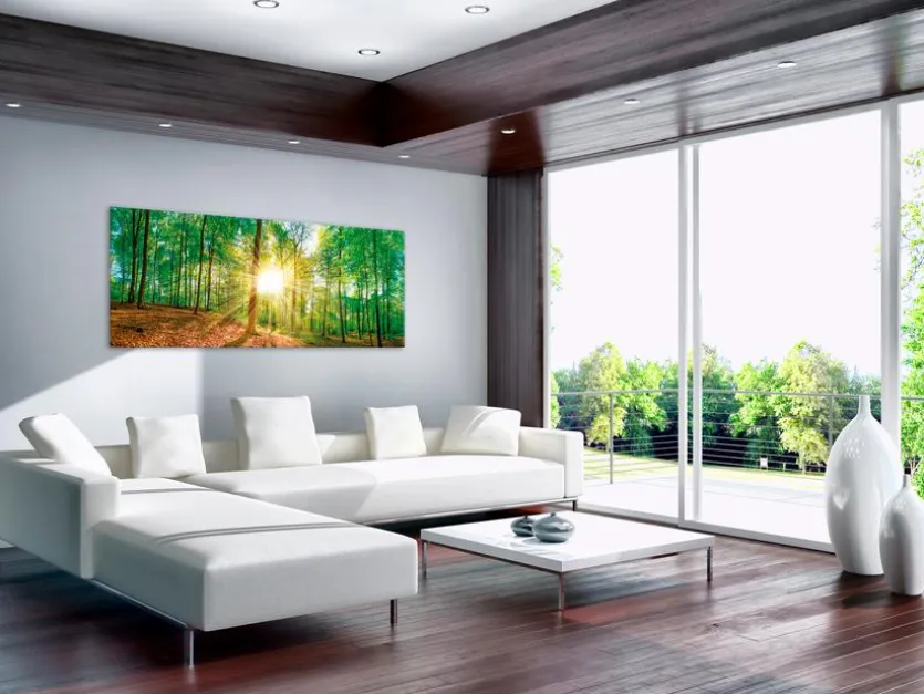 Wandbild 55 x 115 cm Green Emotions