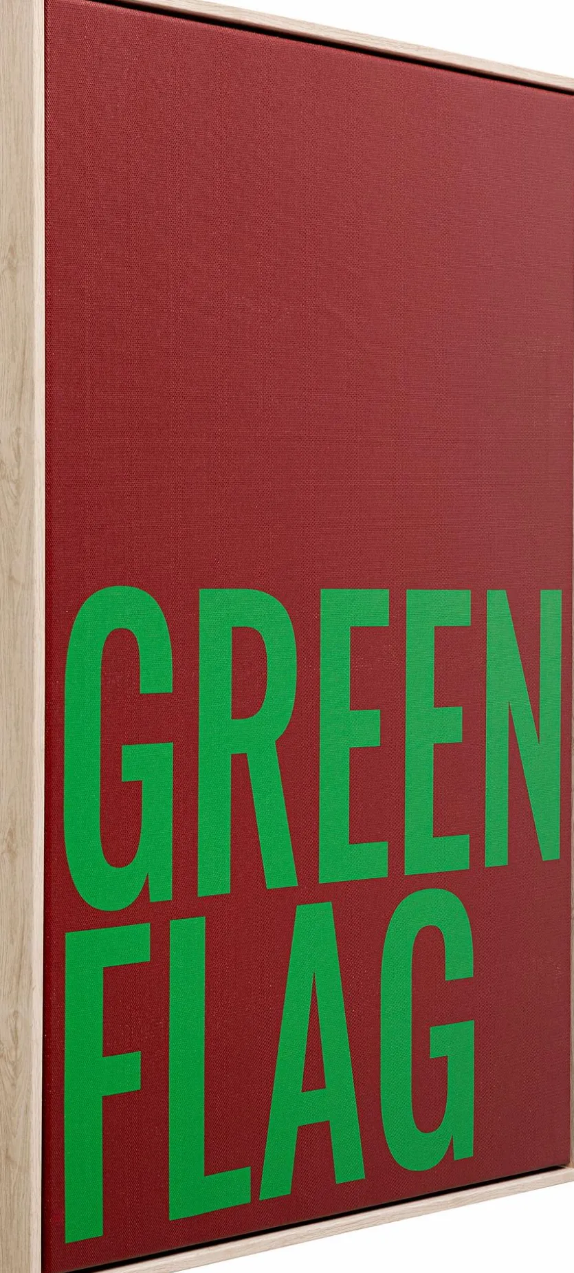Wandbild 40 x 60 cm Green Flag 56792